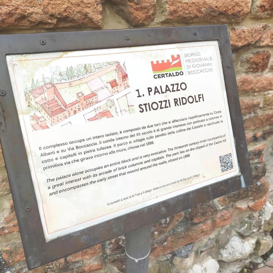 Palazzo Stiozzi Ridolfi Leilighet Certaldo Eksteriør bilde